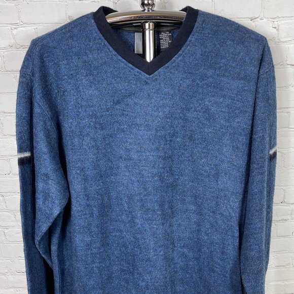 NWT VINTAGE 90'S QUICKSILVER MEN'S ZEPLIN V-NECK SWEATER - Picture 1 of 13